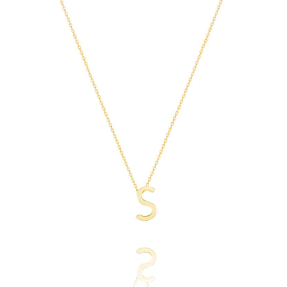 Elegant Silver Initial Pendant Necklace 21