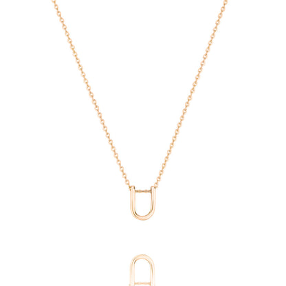 Elegant Silver Initial Pendant Necklace 23