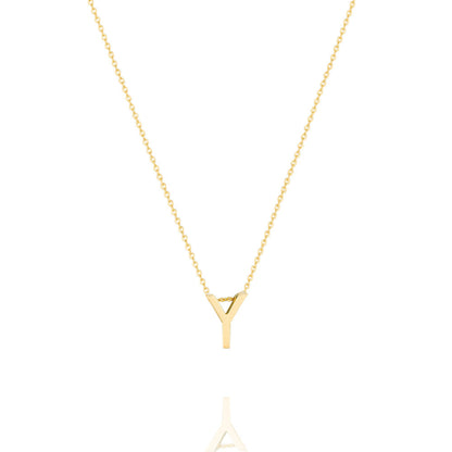 Elegant Silver Initial Pendant Necklace 27