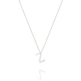 Load image into Gallery viewer, Elegant Silver Initial Pendant Necklace
