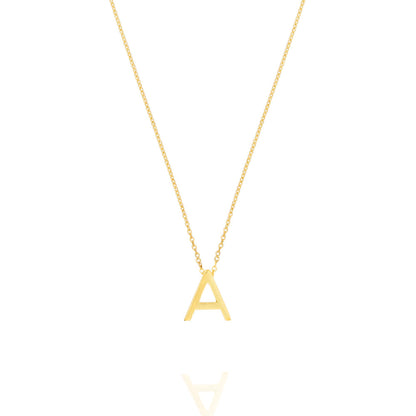 Elegant Silver Initial Pendant Necklace 3