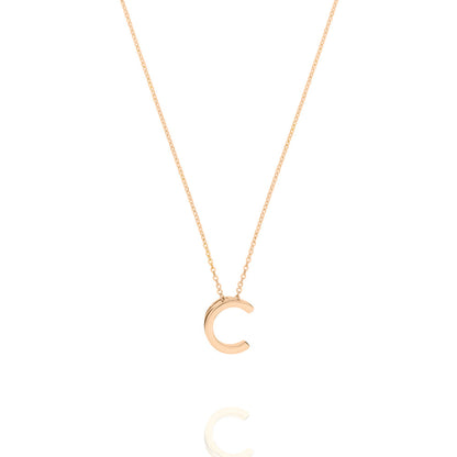 Elegant Silver Initial Pendant Necklace 5