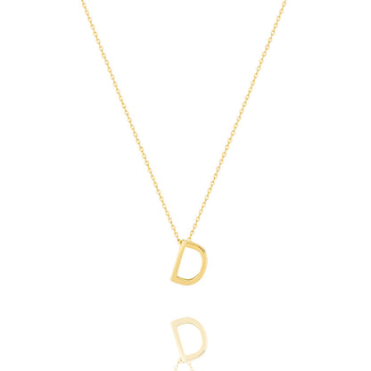 Elegant Silver Initial Pendant Necklace 6