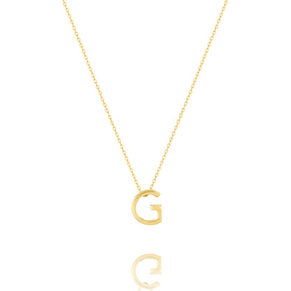 Elegant Silver Initial Pendant Necklace 9