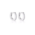 Load image into Gallery viewer, 0.5 TCW White Topaz Mini Hoops Earrings 2
