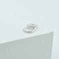 Load image into Gallery viewer, 0.5 TCW White Topaz Mini Hoops Earrings 5
