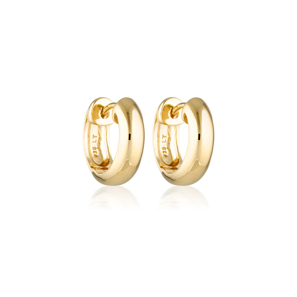 Elegant Gold Classic Hoop Earrings 1