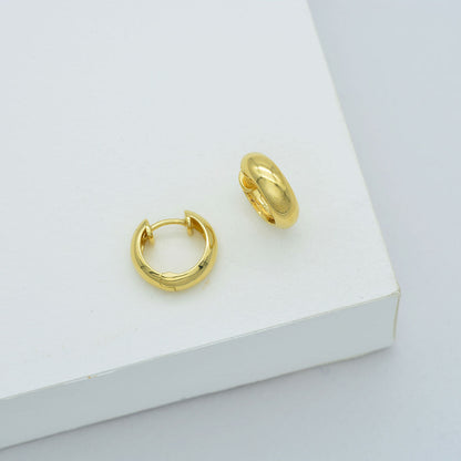 Elegant Gold Classic Hoop Earrings 7