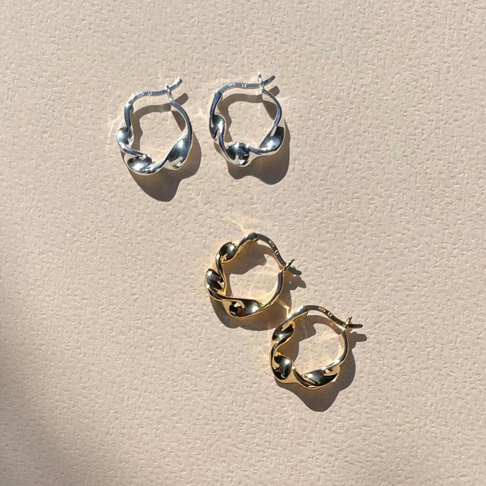 Classic Twist Hoop Earrings 5