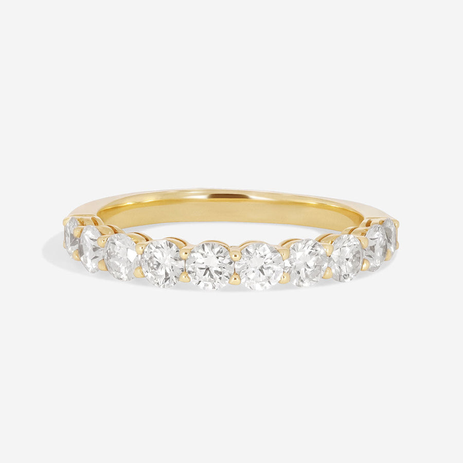 Curved- 0.25 CT Marquise Lab Grown Diamond Wedding Band