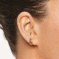 Load image into Gallery viewer, Elegant Double Lobe Gold Cuff Earrings 9
