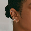 Load image into Gallery viewer, Elegant Double Lobe Gold Cuff Earrings
