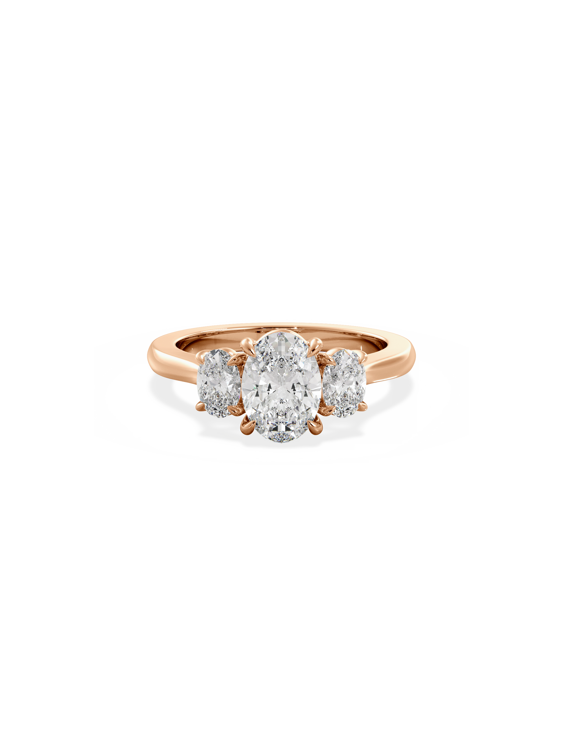 Solitaire-Oval Lab Grown Diamond Engagement Ring