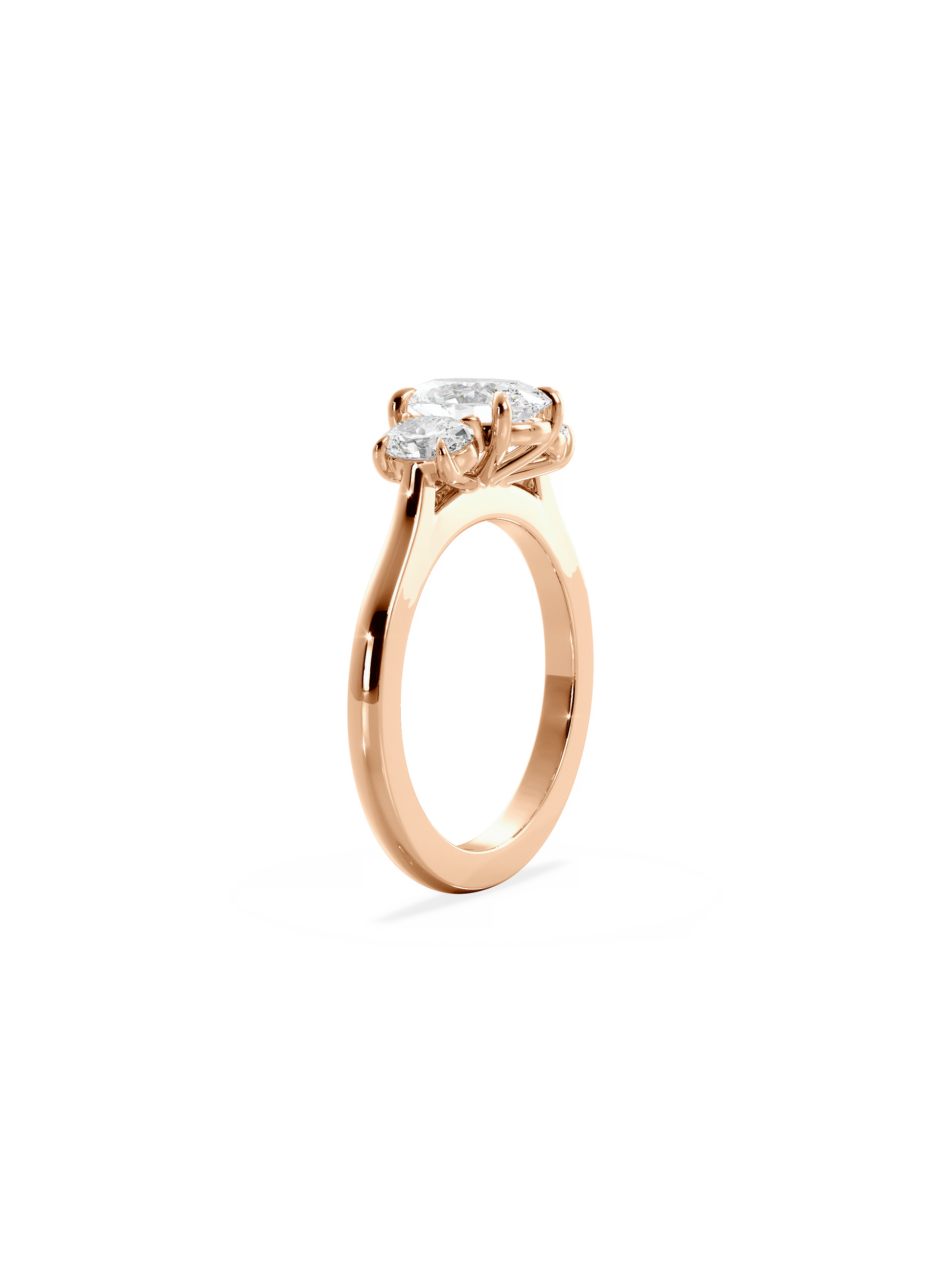 Solitaire-Oval Lab Grown Diamond Engagement Ring