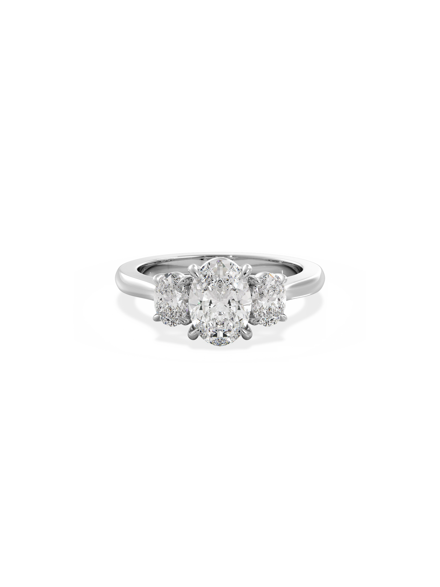 Solitaire-Oval Lab Grown Diamond Engagement Ring