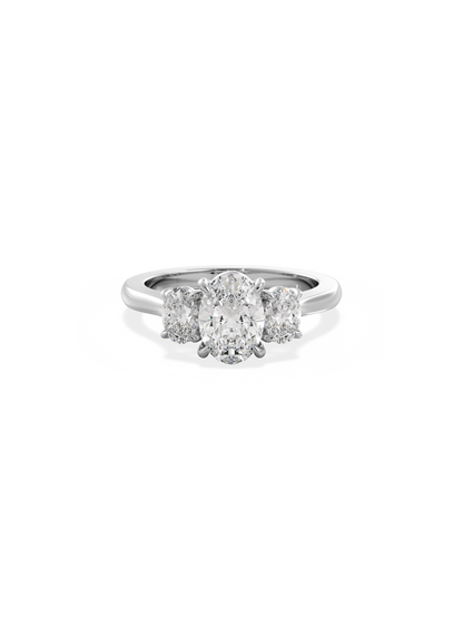 Solitaire-Oval Lab Grown Diamond Engagement Ring
