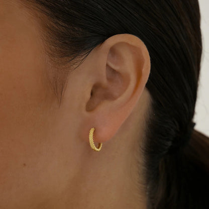 Round Dot Hoop Earrings 13