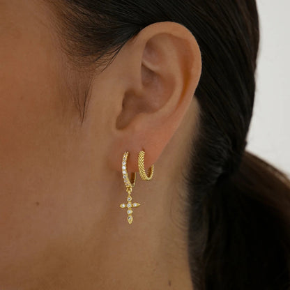 Round Dot Hoop Earrings 14
