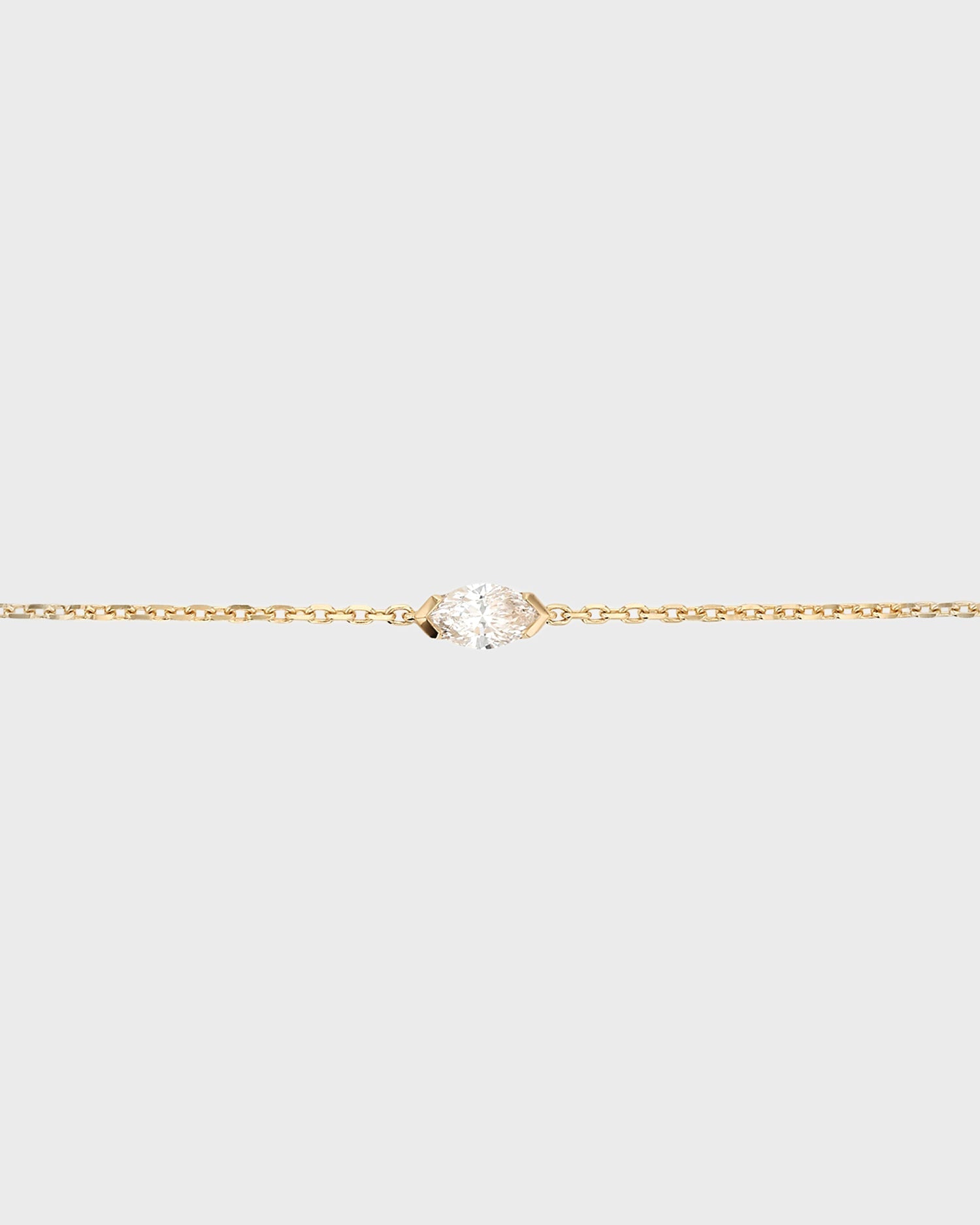 Elegant 0.25 CT Marquise Cut Diamond Chain Bracelet