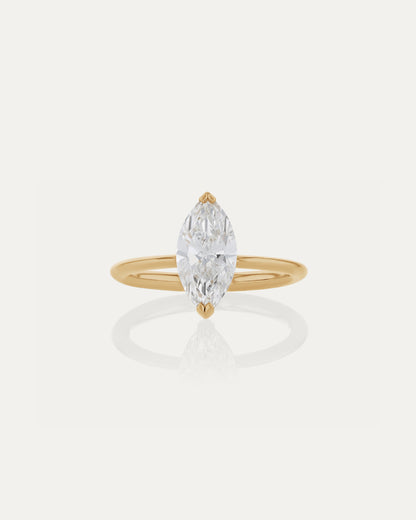 Solitaire-Oval Lab Grown Diamond Engagement Ring
