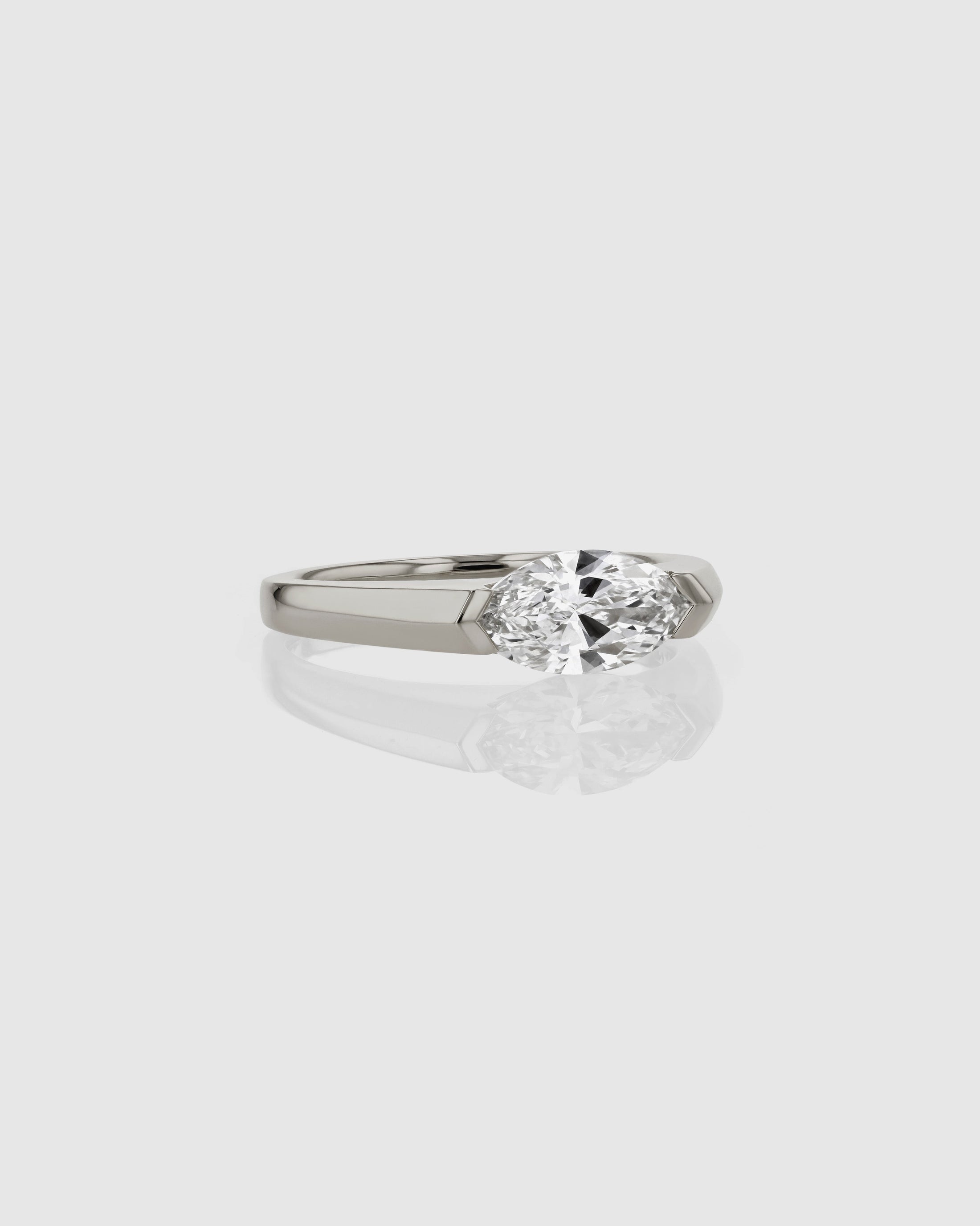 0.50 CT Marquise Lab Grown Diamond Solitaire Engagement Ring