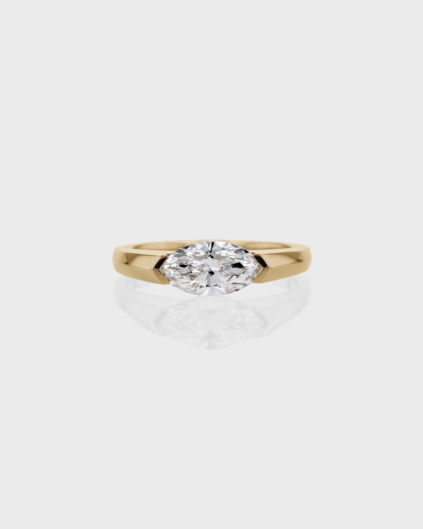 0.50 CT Marquise Lab Grown Diamond Solitaire Engagement Ring 1