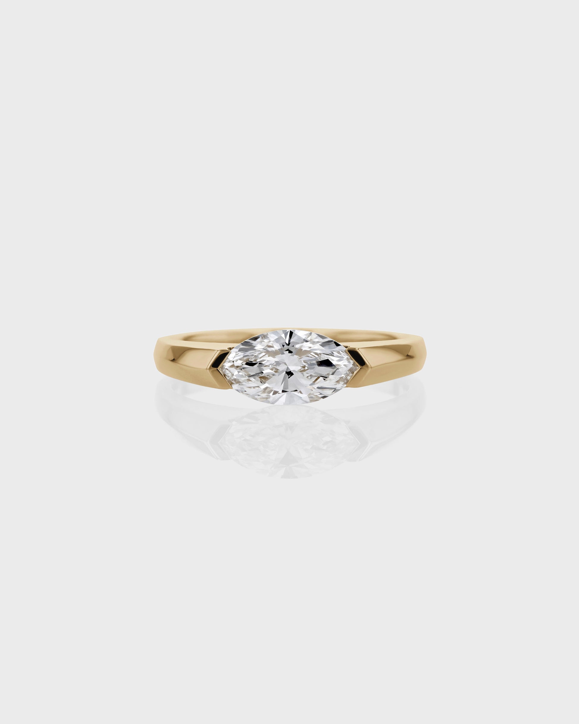 0.50 CT Marquise Lab Grown Diamond Solitaire Engagement Ring 1