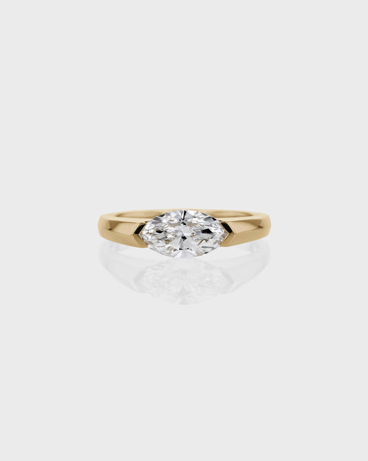 0.50 CT Marquise Lab Grown Diamond Solitaire Engagement Ring