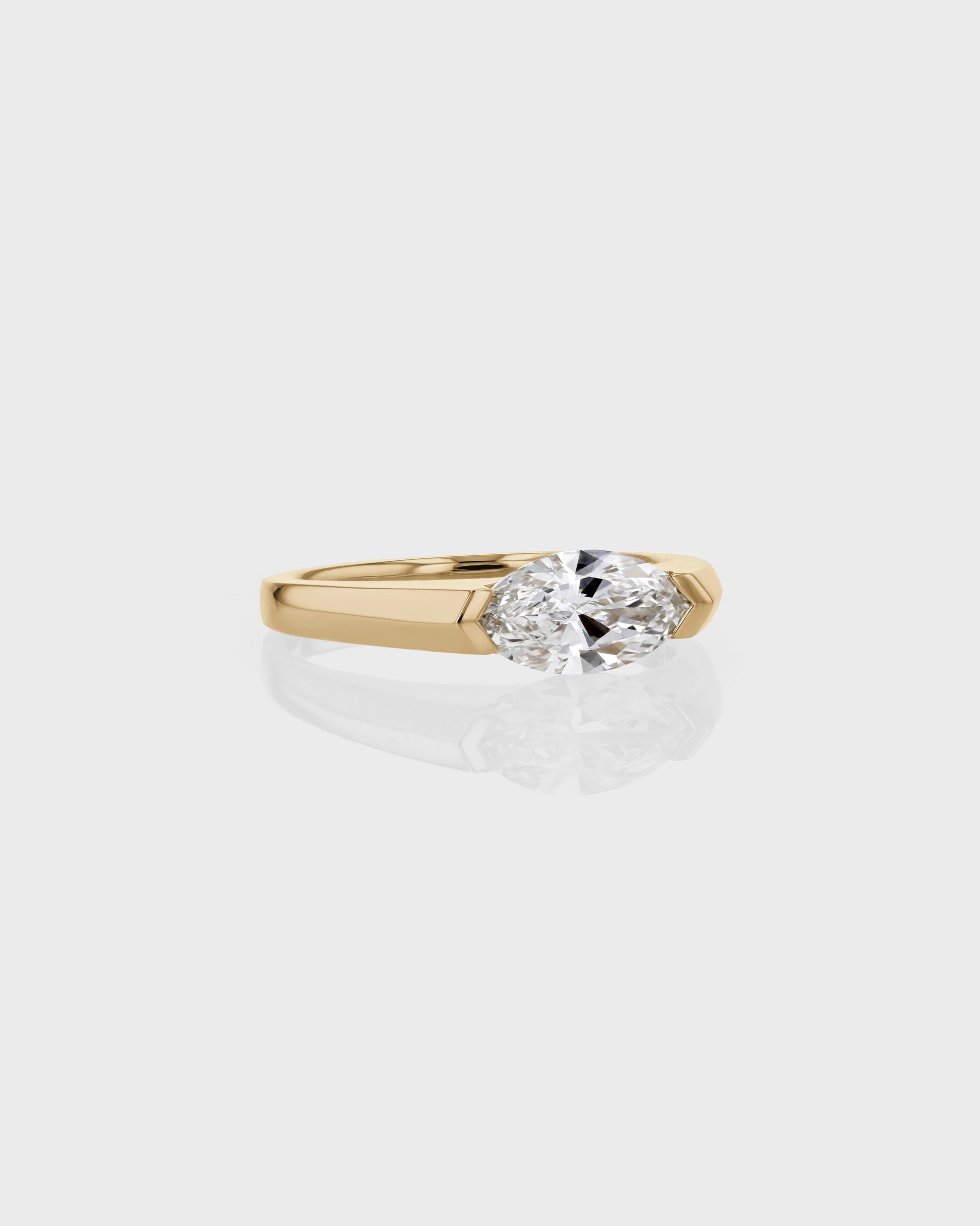 0.50 CT Marquise Lab Grown Diamond Solitaire Engagement Ring 2
