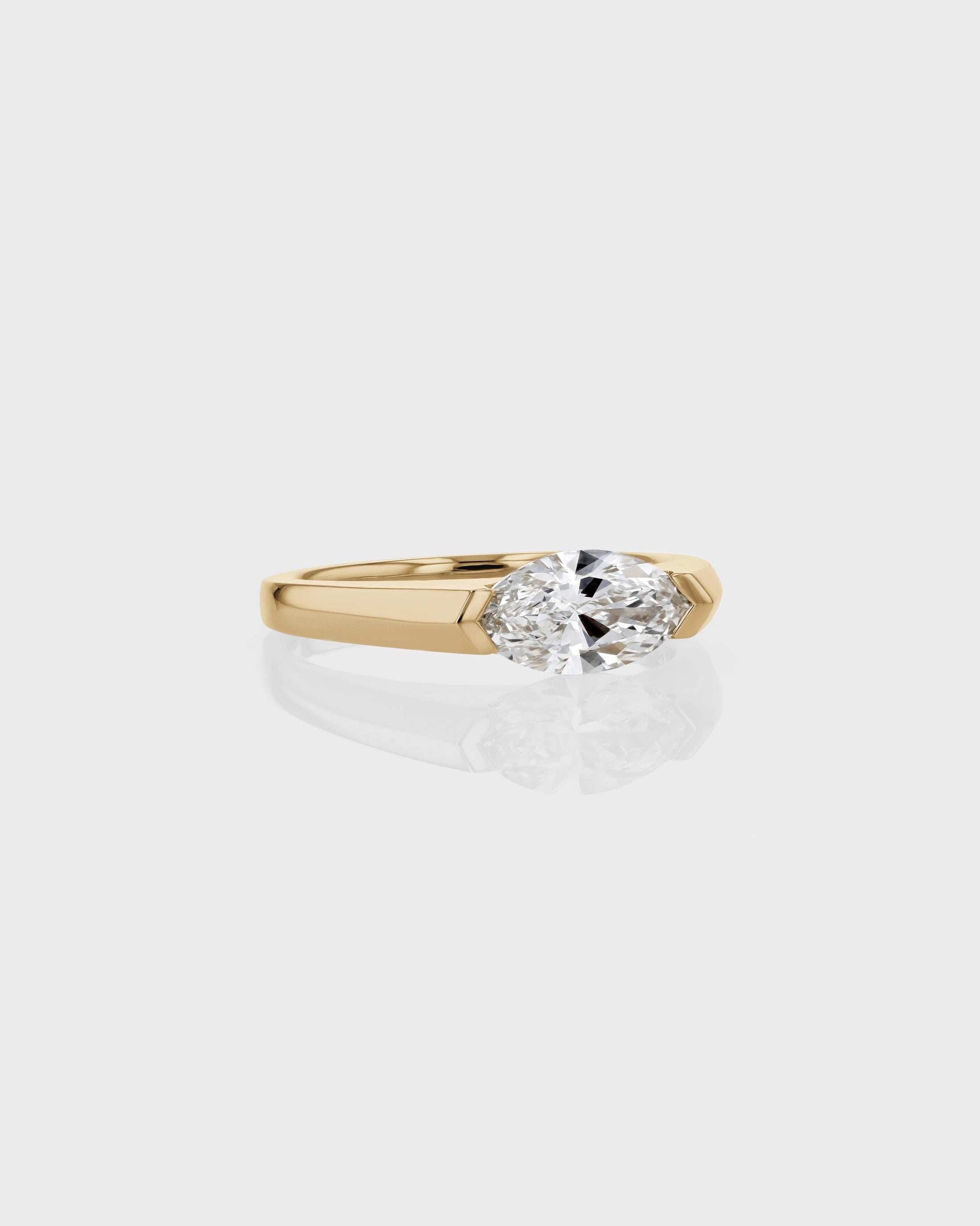 0.50 CT Marquise Lab Grown Diamond Solitaire Engagement Ring