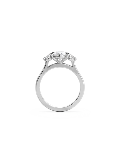 Solitaire-Oval Lab Grown Diamond Engagement Ring