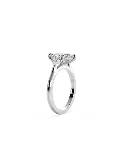 Solitaire-Oval Lab Grown Diamond Engagement Ring