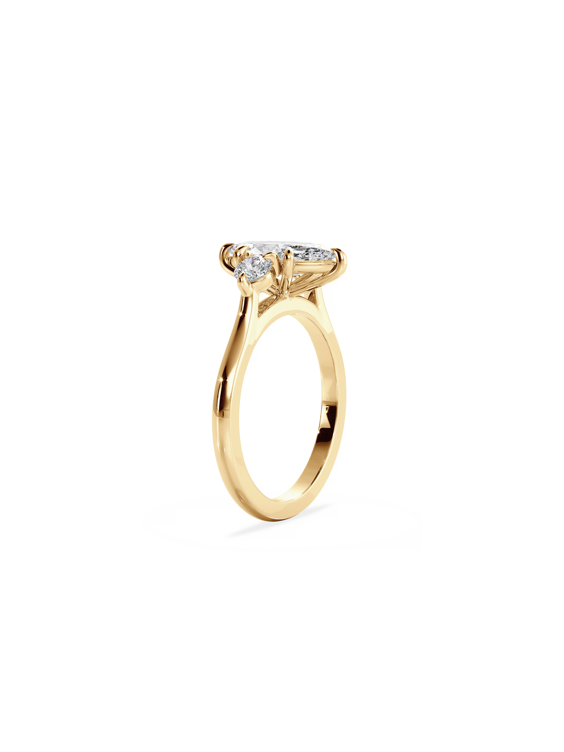 Solitaire-Oval Lab Grown Diamond Engagement Ring