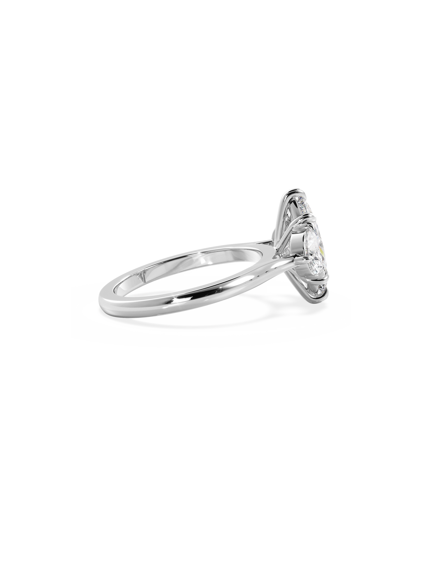 Three Stone-Marquise Lab Grown Diamond Engagement Ring