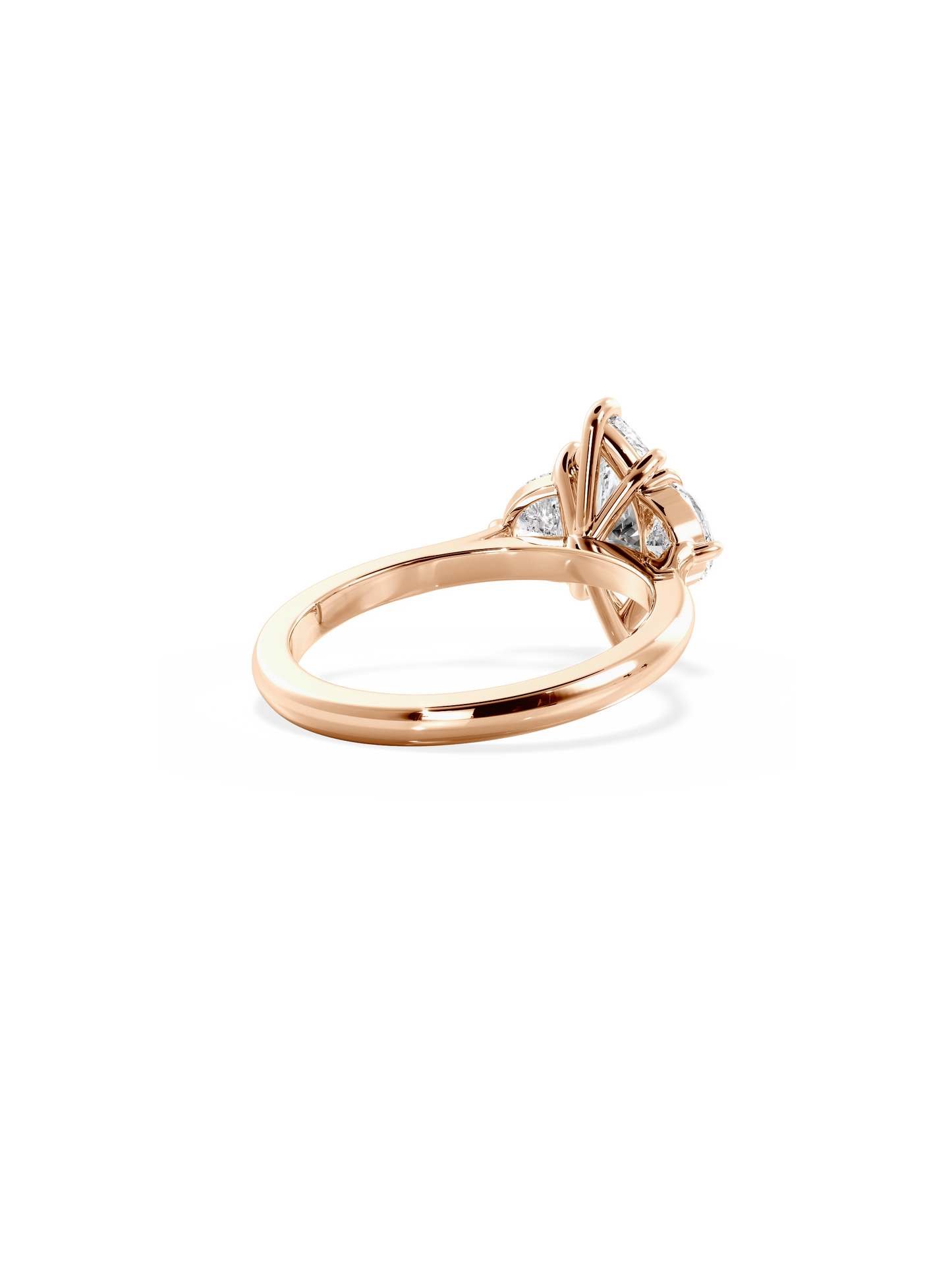Three Stone-Marquise Lab Grown Diamond Engagement Ring