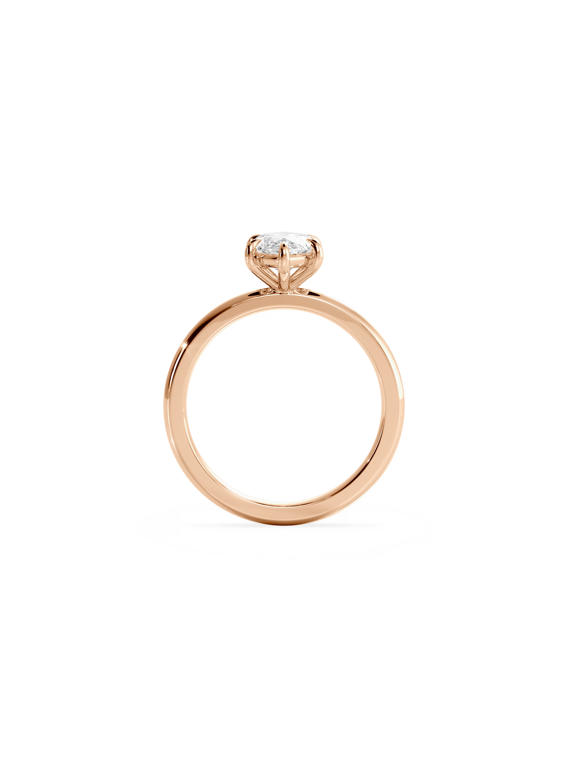 Solitaire-Oval Lab Grown Diamond Engagement Ring