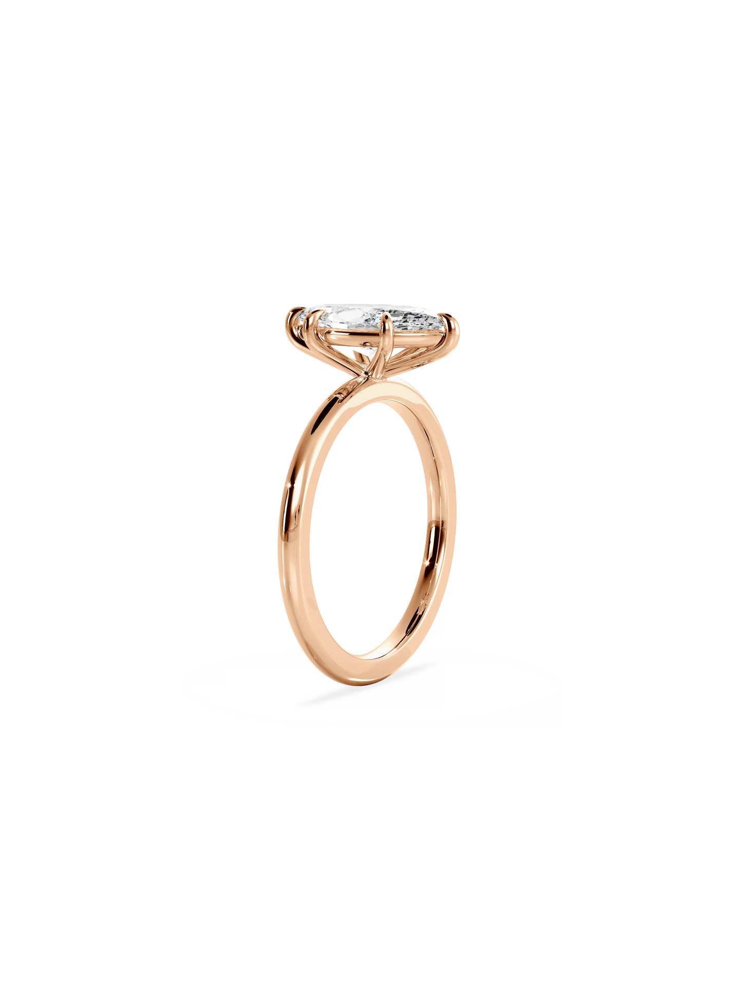 Solitaire-Oval Lab Grown Diamond Engagement Ring
