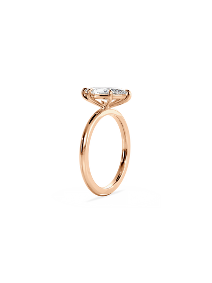 Solitaire-Oval Lab Grown Diamond Engagement Ring