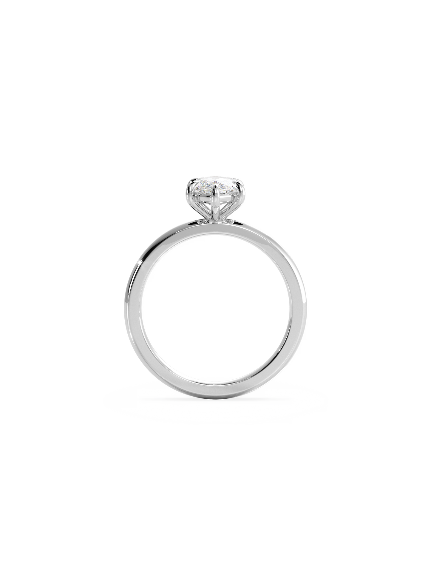 Solitaire-Oval Lab Grown Diamond Engagement Ring