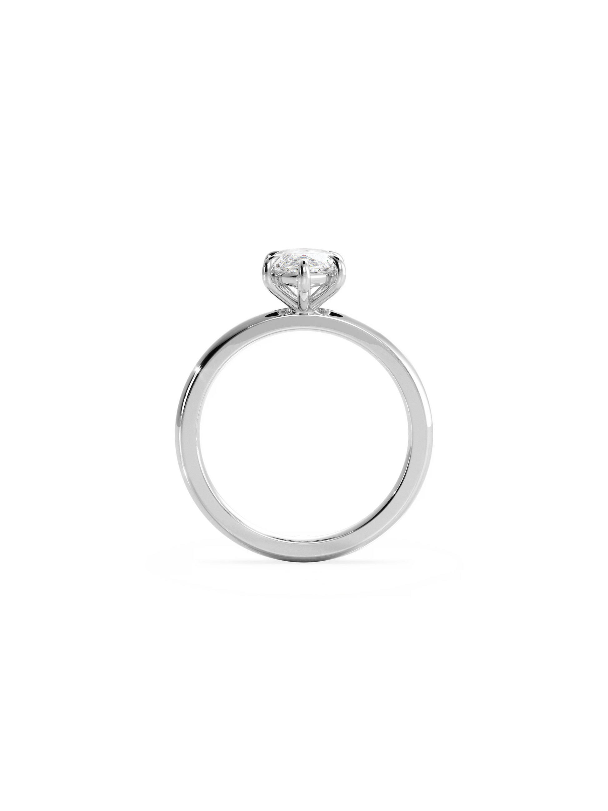 Solitaire-Oval Lab Grown Diamond Engagement Ring