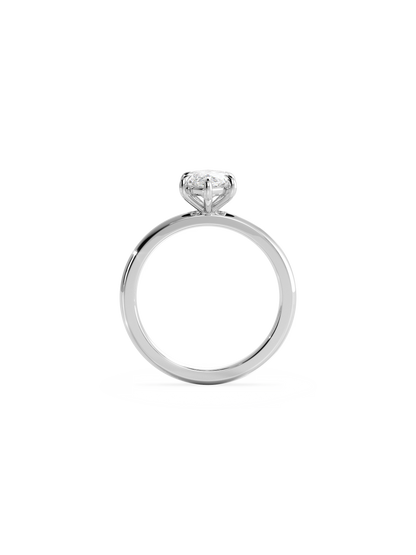 Solitaire-Oval Lab Grown Diamond Engagement Ring