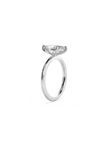 Solitaire-Oval Lab Grown Diamond Engagement Ring