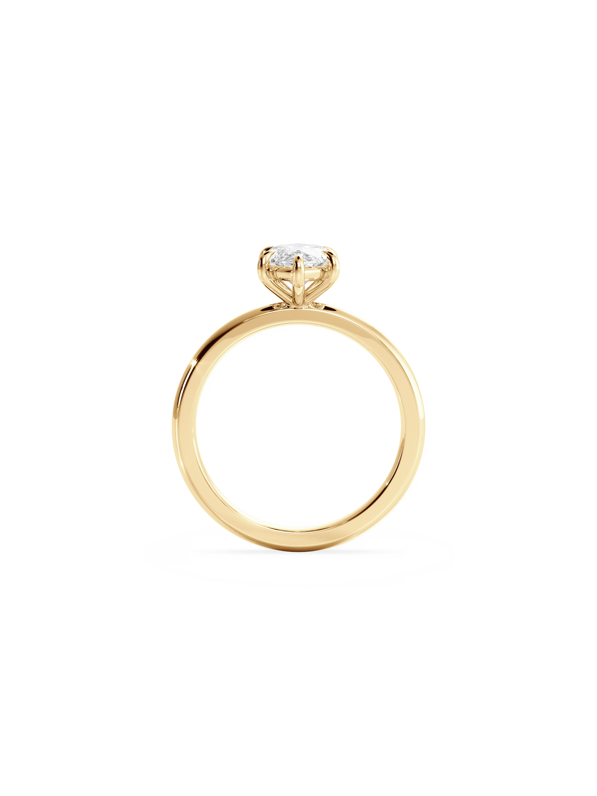 Solitaire-Oval Lab Grown Diamond Engagement Ring