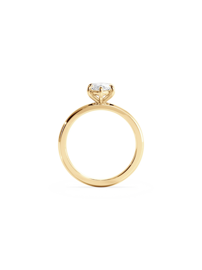 Solitaire-Oval Lab Grown Diamond Engagement Ring