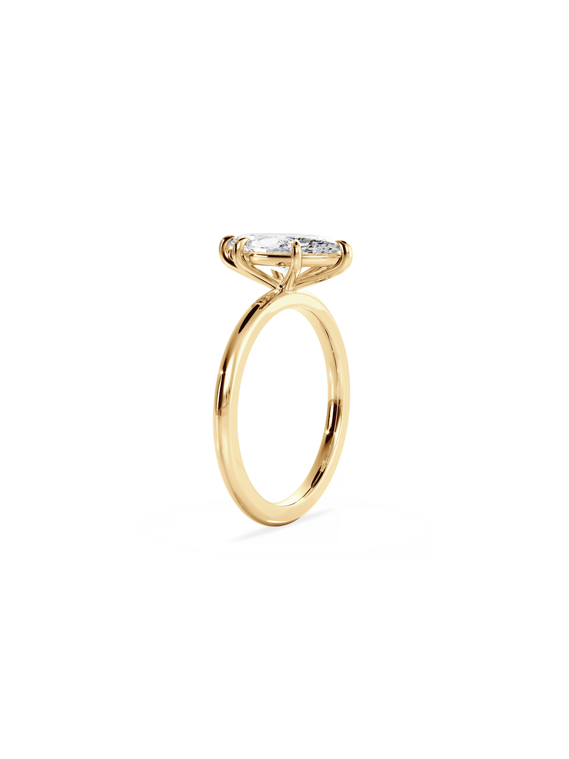 Solitaire-Oval Lab Grown Diamond Engagement Ring