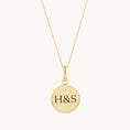 Load image into Gallery viewer, Elegant Personalized Initial Disc Pendant
