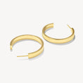 Load image into Gallery viewer, Plain Flat Hoop Earrings
