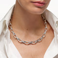 Load image into Gallery viewer, Elegant Silver Paperclip Chain Necklace
