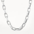 Load image into Gallery viewer, Elegant Silver Paperclip Chain Necklace
