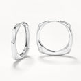 Load image into Gallery viewer, Square Edge Hoop Earrings
